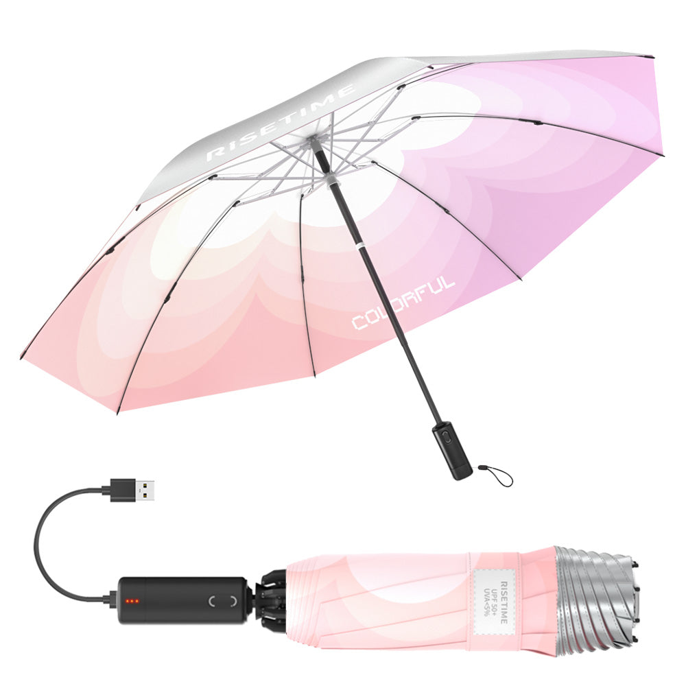 スマート電動折りたたみ傘自動開閉逆折り式UVカット晴雨兼用