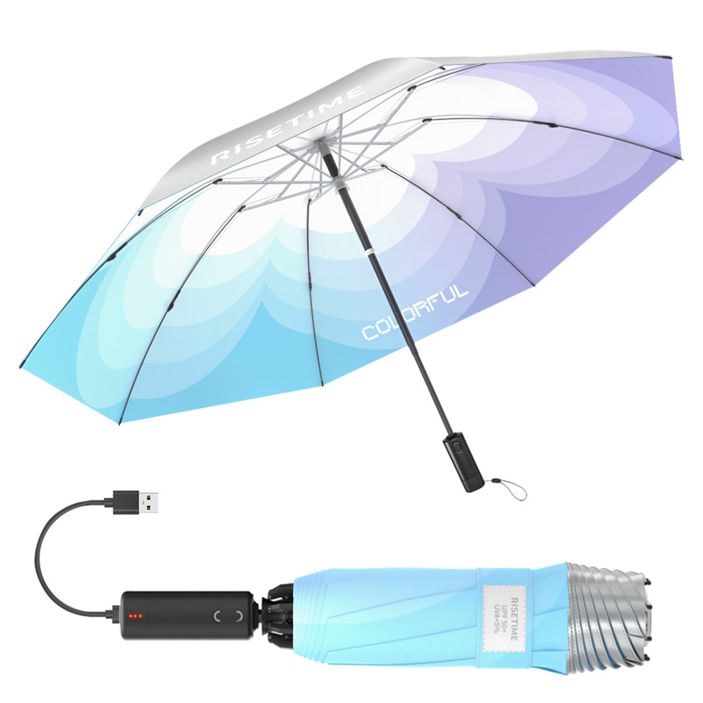 スマート電動折りたたみ傘自動開閉逆折り式UVカット晴雨兼用