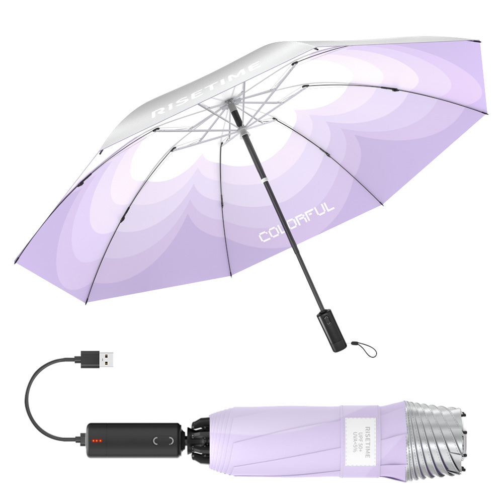 スマート電動折りたたみ傘自動開閉逆折り式UVカット晴雨兼用