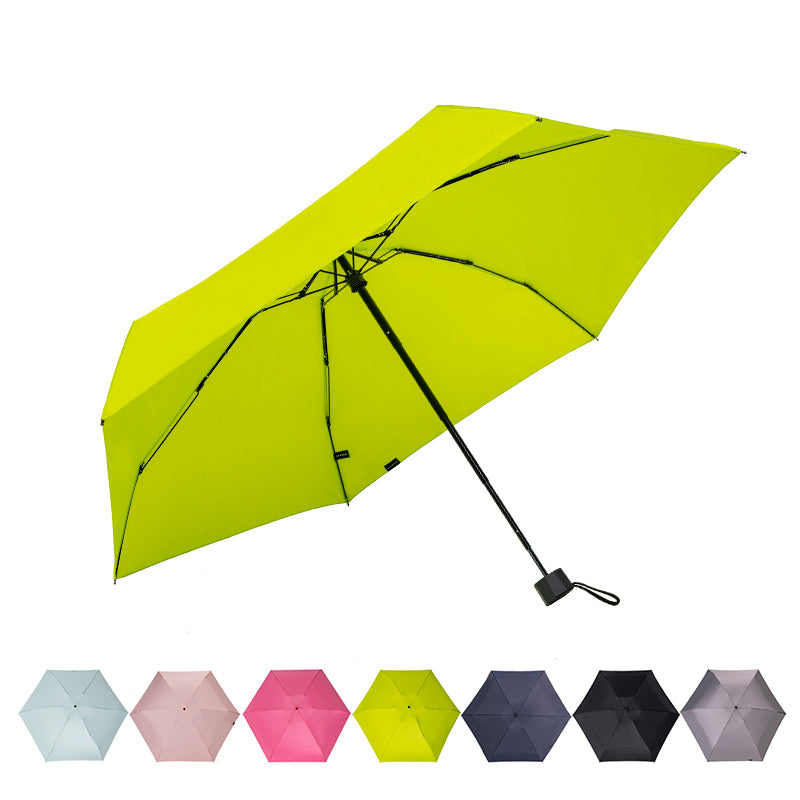 BP SUNNY Petit Parapluie, Anti UV Soleil Parapluie de Poche, Manuel Compact Mini Parapluie Mixte pour Activités de Plein Air de Voyage Pliable Avec Sac à Provisions