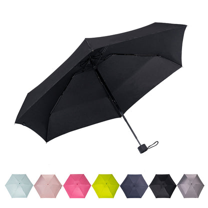 BP SUNNY Petit Parapluie, Anti UV Soleil Parapluie de Poche, Manuel Compact Mini Parapluie Mixte pour Activités de Plein Air de Voyage Pliable Avec Sac à Provisions